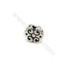 Thai Sterling Silver Beads  Flower  Size 6x7mm  Hole 1mm  30pcs/pack