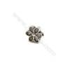 Thai Sterling Silver Beads  Flower  Size 7x8mm  Hole 1mm  20pcs/pack
