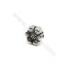 Thai Sterling Silver Beads  Sun Flower  Size 8x9mm  Hole 1.5mm  14pcs/pack