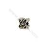 Thai Sterling Silver Beads  Flower  Size 6x6mm  Hole 1.5mm  20pcs/pack