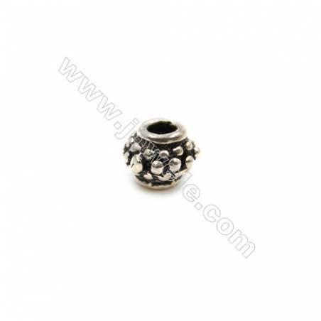 Thai Sterling Silver Beads  Lantern  Size 4x5mm  Hole 1.5mm  40pcs/pack
