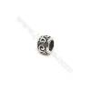 Thai Sterling Silver Beads  Round  Size 4x3mm  Hole 2mm 100pcs/pack