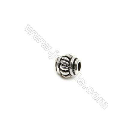 Thai Sterling Silver Beads  Lantern  Size 5x5mm  Hole 1.5mm  40pcs/pack