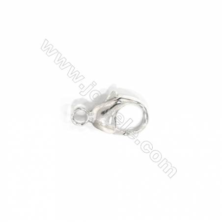 Lobster clasp in 925 sterling silver, 7x13 mm, x 15 pcs