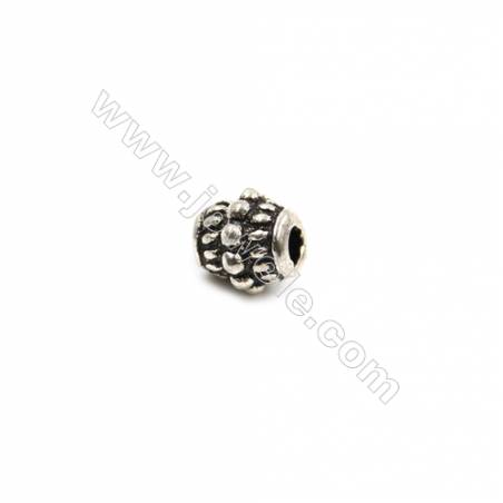 Thai Sterling Silver Beads  Column  Size 5x5mm  Hole 1.5mm  30pcs/pack