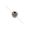 Thai Sterling Silver Beads  Round  Diameter 6mm  Hole 1.5mm  40pcs/pack