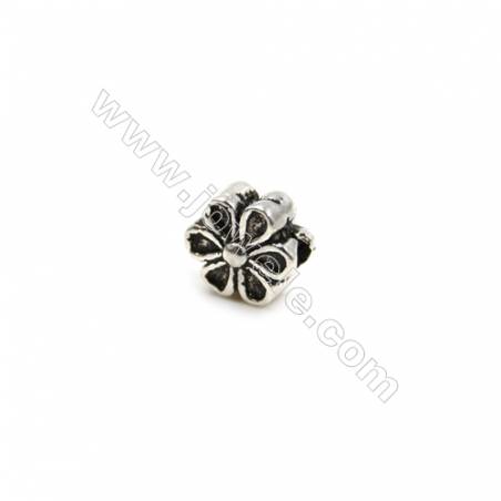 Thai Sterling Silver Beads  Flower  Size 6x6mm  Hole 1mm  30pcs/pack