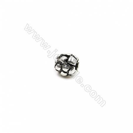 Thai Sterling Silver Beads  Column  Size 5x5mm  Hole 1.5mm  40pcs/pack