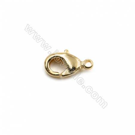 Brass Lobster Claw Clasps  Real Gold-Filled  Size 9.5x5.5mm  Hole 0.8mm  300pcs/pack