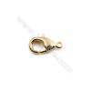 Brass Lobster Claw Clasps  Real Gold-Filled  Size 12x7mm  Hole 1mm  300pcs/pack