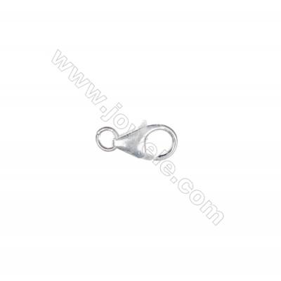 Sterling silver 925 lobster clasp, 4x8 mm, x 40 pcs