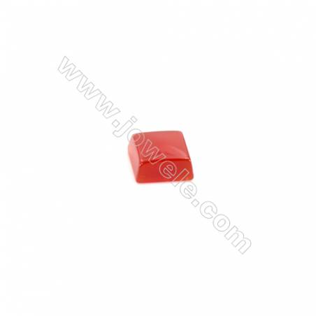Natural red agate cabochon square shape  Size 6x6mm 50pcs/pack