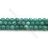 Perles Paon agate ronde à facette sur fil  Taille 6mm de diamètre  trou 0.8mm x1fil 15~16"