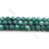 Natural Green Crackle Agate Bead Strands  Round(Faceted)  Diameter 10mm  Hole 0.8mm  15~16''/strand