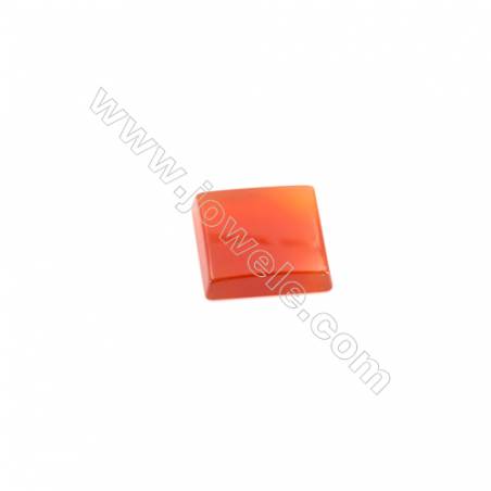 Cabochons en Agate rouge carré   Taille 12x12mm  50pcs/paquet
