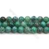 Perles Paon agate ronde sur fil  Taille 14mm de diamètre  trou 1.0mm x1fil 15~16"