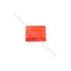 Cabochons en Agate rouge rectangle  Taille 10x12mm  50pcs/paquet