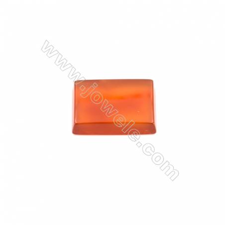 Natural red agate cabochon rectangle shape   Size 10x14mm 50pcs/pack