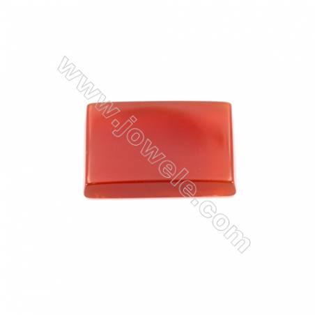 Natural red agate cabochon rectangle shape  Size 13x18mm 30pcs/pack