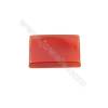 Cabochons en Agate rouge rectangle  Taille 13x18mm  30pcs/paquet