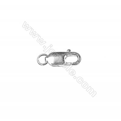 Sterling silver lobster clasp, 6x14 mm, x 15pcs