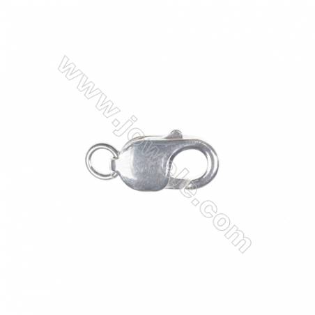 Lobster clasp in sterling silver, 10x18 mm, x 5 pcs