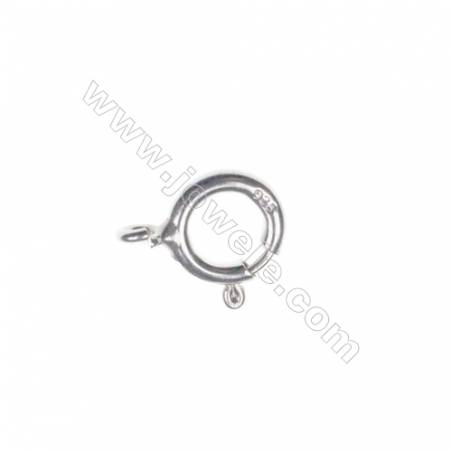 Sterling Silver Spring Clasp, 6x8mm, x 100pcs