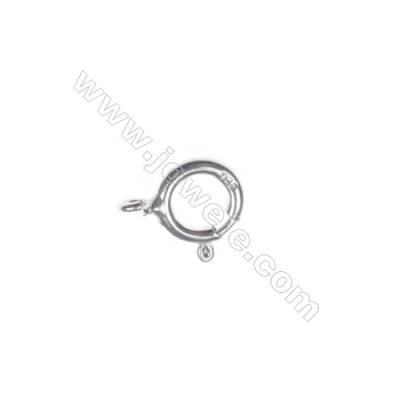 Sterling Silver Spring Clasp, 5x8 mm, x 200 pcs