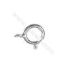 925 Sterling silver spring Clasp, 9x11 mm, x 40 pcs