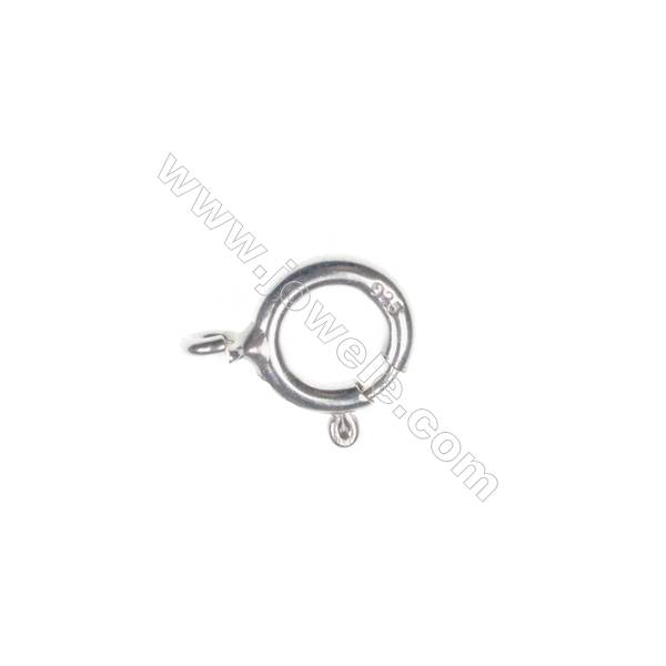 New Arrival 925 Sterling Silver Spring Clasp, 6x8 mm, x 100 pcs
