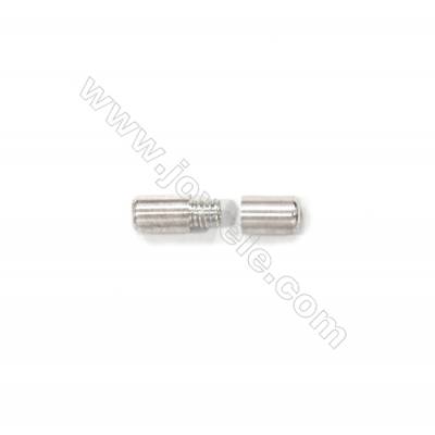 Wholesale 925 Sterling Silver Screw Clasp 4x12 mm x 10 pcs
