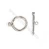 925 Sterling Silber Toggle-haken 18mm x 5 Stck
