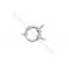 925 sterling silver spring ring clasps for necklace bracelet, 12mm, x 5pcs