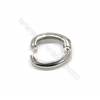 Sterling silver 925  square spring lock clasp 14x18 mm x 5 pcs