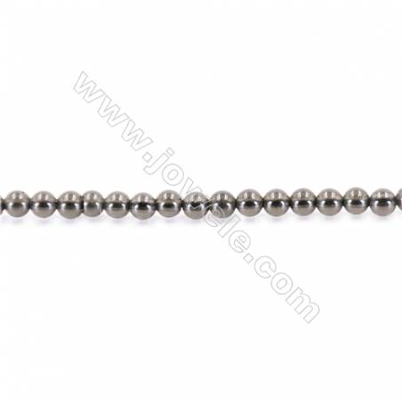 Natural Obsidian Beads Strand  Round  diameter 2mm   hole 0.4mm   about 177 beads/strand 15~16‘’