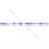 Fluorite violete perle ronde sur fil Diamètre2 mm trou 0.4 mm Environ 166perles / fil  15 ~ 16 "