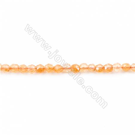 Natural Faceted Red Aventurine Beads Strand  Round  diameter 2mm   hole 0.4mm   about 181 beads/strand 15~16‘’
