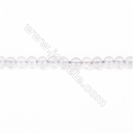 Natural Grey Agate Beads Strand  Round  diameter 2mm   hole 0.4mm   about 174 beads/strand 15~16‘’