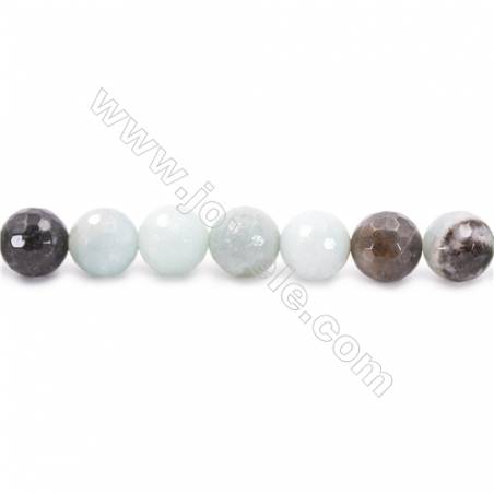 Natural Mix Colors Amazonite Beads Strands  Faceted Round  Diameter 12mm  Hole: 1.2mm  about 33 beads/strand  15~16‘’