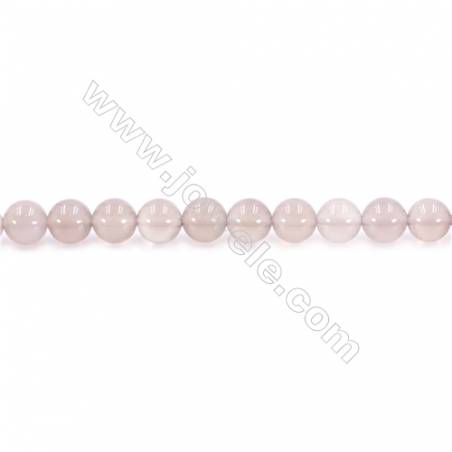 Natural Grey Agate Beads Strand  Round  diameter 8mm  Hole: 1mm  about 49 beads/strand  15~16‘’
