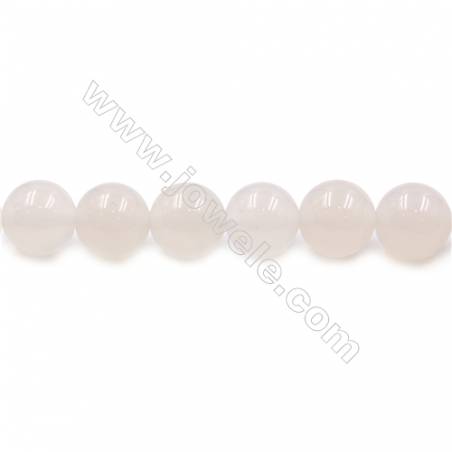 Natural White Agate Beads Strand  Round  diameter 12mm  Hole: 1.5mm  about 33 beads/strand  15~16‘’