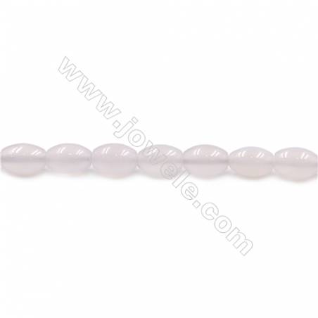 Natural White Agate Beads Strand  Horse Eye  Size 8x12mm  Hole: 1mm  about 33 beads/strand  15~16‘’