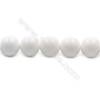 Natural White Agate Beads Strand  Round  Diameter 12mm   hole 1.5mm   about 33 beads/strand 15~16"