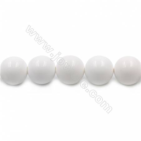 Natural White Agate Beads Strand  Round  Diameter 14mm   hole 1.5mm   about 28 beads/strand 15~16"
