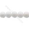 Natural White Agate Beads Strand  Round  Diameter 14mm   hole 1.5mm   about 28 beads/strand 15~16"