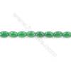 Natural Green Agate Beads Strand  Horse Eye  Size 6x9mm  Hole: 1mm  about 44 beads/strand  15~16‘’