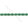 Natural Green Agate Beads Strand  Rice  Size 8x12mm  Hole: 1mm  about 33 beads/strand  15~16‘’
