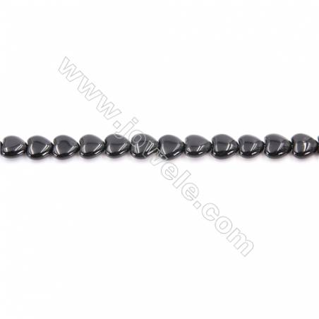 Natural Black Agate Beads Strand Heart  Size 8x8mm  Hole: 1mm  about 50 beads/strand  15~16‘’