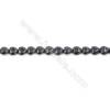Natural Black Agate Beads Strand Heart  Size 8x8mm  Hole: 1mm  about 50 beads/strand  15~16‘’