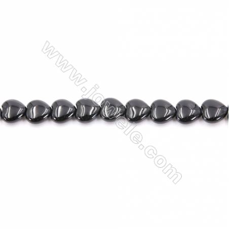 Natural Black Agate Beads Strand Heart  Size 12x12mm  Hole: 1mm  about 33 beads/strand  15~16‘’